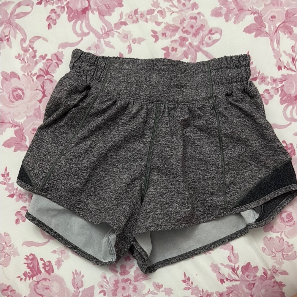 Lululemon Athletica Gray Athletic Shorts with Elastic Waistband